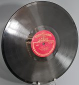 Советская старинная пластинка 78 оборотов для патефона с песнями С. Я. Лемешев: «Баркетта» и «Тиритомба».