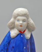 Фигурка «Школьник, скульптор Бржезицкая А. Д., редкая роспись, фарфор, Дулево, 1948-51 гг.