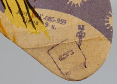 Винтажная объемная ёлочная игрушка, новогоднее украшение «Девушка в кокошнике», СССР, 1950-60 гг.