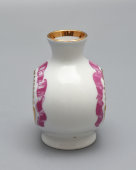 Маленькая интерьерная ваза «Олимпиада-80, Москва», фарфор ЛФЗ, СССР, 1980 г.