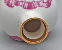 Маленькая интерьерная ваза «Олимпиада-80, Москва», фарфор ЛФЗ, СССР, 1980 г.