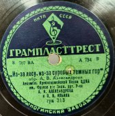 Ансамбль красноармейской песни Александрова: «Из-за лесу, из-за суровых темных гор» и «Бейте с неба самолёты», Ногинский завод, 1930-е гг.
