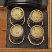 Винтажная нагрузочная вилка для проверки аккумуляторных батарей, карболитовый корпус, деревянный футляр, СССР, 1957 г.