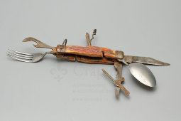 Карманный походный многопредметный нож, нержавеющая сталь, Европа, 1930-50 годы
