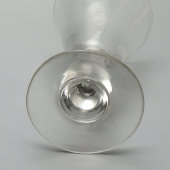 Антикварный бокал для абсента, вина с балясиной, стекло, франция, 19 в.