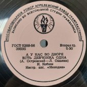 Иосиф Кобзон: «А у нас во дворе есть девчонка одна» и «Мальчишки», Апрелевский завод, 1950-е