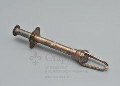 Старинные щипцы для оливок или маслин, захват с тремя зубцами «Четырехлистник», Европа, нач. 20 в.