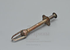 Старинные щипцы для оливок или маслин, захват с тремя зубцами «Четырехлистник», Европа, нач. 20 в.