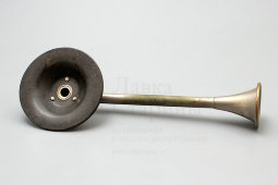 Старинный стетоскоп из эбонита с металлическим основанием, Россия, к. 19, н. 20 вв.