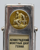 Советский «вечный» настольный перекидной календарь «И. А. Крылов, А. С. Пушкин, Ленинград», СССР, 1960-80 гг.