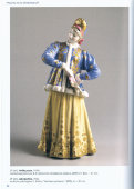 Статуэтка «Лебедушка» в сиреневом полушубке, скульптор А. Д. Бржезицкая, Дулево, 1970-80 гг.