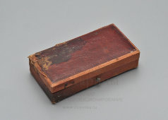 Старинный медицинский шприц с набором игл в кожаном футляре, компания Muranaka, Япония, нач. 20 в.