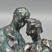 Статуэтка «Объятия влюбленных», керамика, Гжель, 1950-60 гг.
