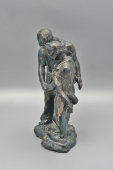 Статуэтка «Объятия влюбленных», керамика, Гжель, 1950-60 гг.