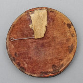 Старинная деревянная резная икона «Явление Пресвятой Богородицы Сергию Радонежскому», Россия, 19 в.