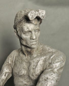 Советская скульптура трудящегося «Сталевар», скульптор Рыбкин А. В., 1960-е