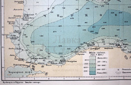Старинная карта «Черное и Азовское море»