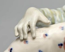 Авторская фарфоровая скульптура «Сидящие узбеки», автор Максимченко Н. А., Рига, 1958-59 гг.