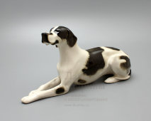 Статуэтка «Собака породы пойнтер, черный», скульптор Ризнич И. И., анималистика ЛФЗ