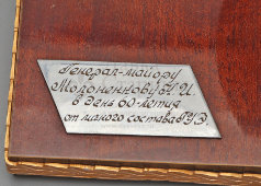 Сувенир на тему космоса, подарок военному, космонавту «Ракета с орденом «Герой Советского Союза», металл, 1983 г.