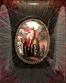 Икона «Воскресение Христово», Ростовская финифть, 1861 год