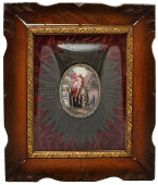 Икона «Воскресение Христово», Ростовская финифть, 1861 год