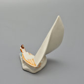 Статуэтка «Парусник», ​скульптор Львов Ю. М., фарфор, Первомайский фарфоровый завод (Песочное), 1964 г.