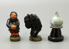 Набор фарфоровых шахмат, СССР, 1950-60 гг.