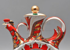 Графин, куманец со звуковым эффектом «Жар-птица», художник Воробьевский А. В., фарфор, ЛФЗ, 1960-е