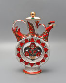 Графин, куманец со звуковым эффектом «Жар-птица», художник Воробьевский А. В., фарфор, ЛФЗ, 1960-е