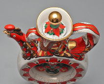 Графин, куманец со звуковым эффектом «Жар-птица», художник Воробьевский А. В., фарфор, ЛФЗ, 1960-е