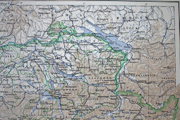 Старинная карта «Швейцария»