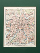 План, карта Москвы начала 20 века
