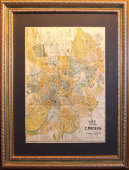 План, карта Москвы начала 19-го века, книгоиздательство А. Я. Петрова