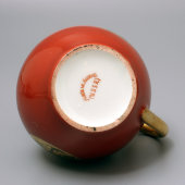 Молочник из экспортного чайного сервиза с изображением цветов, ГФЗ, 1930-35 годы