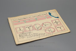Схема водопроводной сети и деталировка колодцев, бумага, СССР, 1950-60 гг.