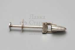 Антикварные щипцы для оливок или сахара с пружинным механизмом, посеребренный металл, Европа, 1-я пол. 20 в.