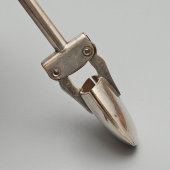 Антикварные щипцы для оливок или сахара с пружинным механизмом, посеребренный металл, Европа, 1-я пол. 20 в.