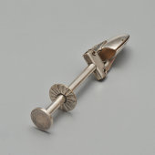 Антикварные щипцы для оливок или сахара с пружинным механизмом, посеребренный металл, Европа, 1-я пол. 20 в.