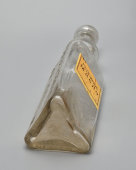 Стеклянный флакон, бутылек с этикеткой «Репейное масло», Московский Союз потребительских обществ, до 1917 г.