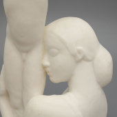 Авторская скульптура «Мать и сын», колкий пластик, СССР, 1950-60 гг.