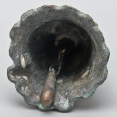 Старинный вызывной колокольчик «Дама со шкатулкой»​, бронза, Россия, 1-я пол. 20 в.