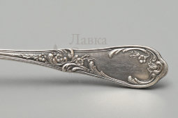 Старинная ложка для сахарной пудры, посеребренный металл, Европа, нач. 20 в.