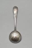 Старинная ложка для сахарной пудры, посеребренный металл, Европа, нач. 20 в.