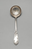 Старинная ложка для сахарной пудры, посеребренный металл, Европа, нач. 20 в.