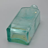 Старинный флакон из-под лекарства, бутылек аптеки Р. Кёлер и Ко с этикеткой «Беречь от огня», Москва, до 1917 г.