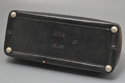 Винтажная черная докторская сумка, медицинский саквояж Kruse, натуральная кожа, США, 1-я пол. 20 в.