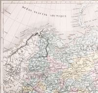 Карта «Россия в Европе», 1884 год