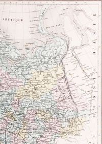 Карта «Россия в Европе», 1884 год