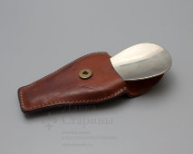 Старинная складная дорожная ложечка для обуви в оригинальном футляре